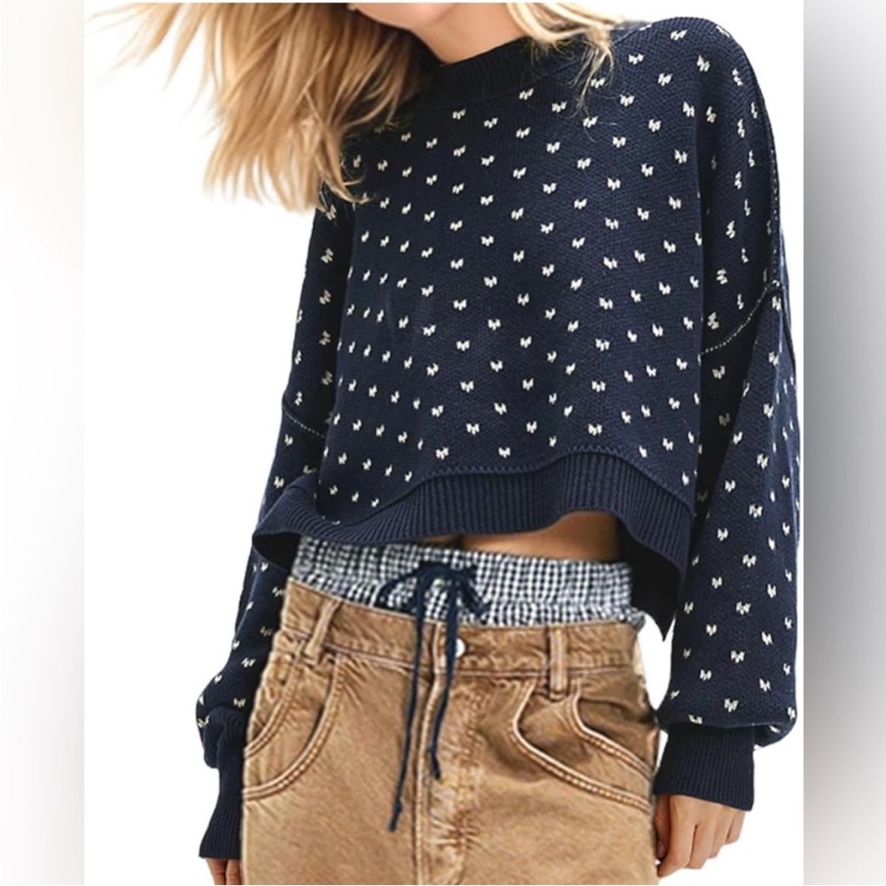 Free People Easy Street Cropped Pullover